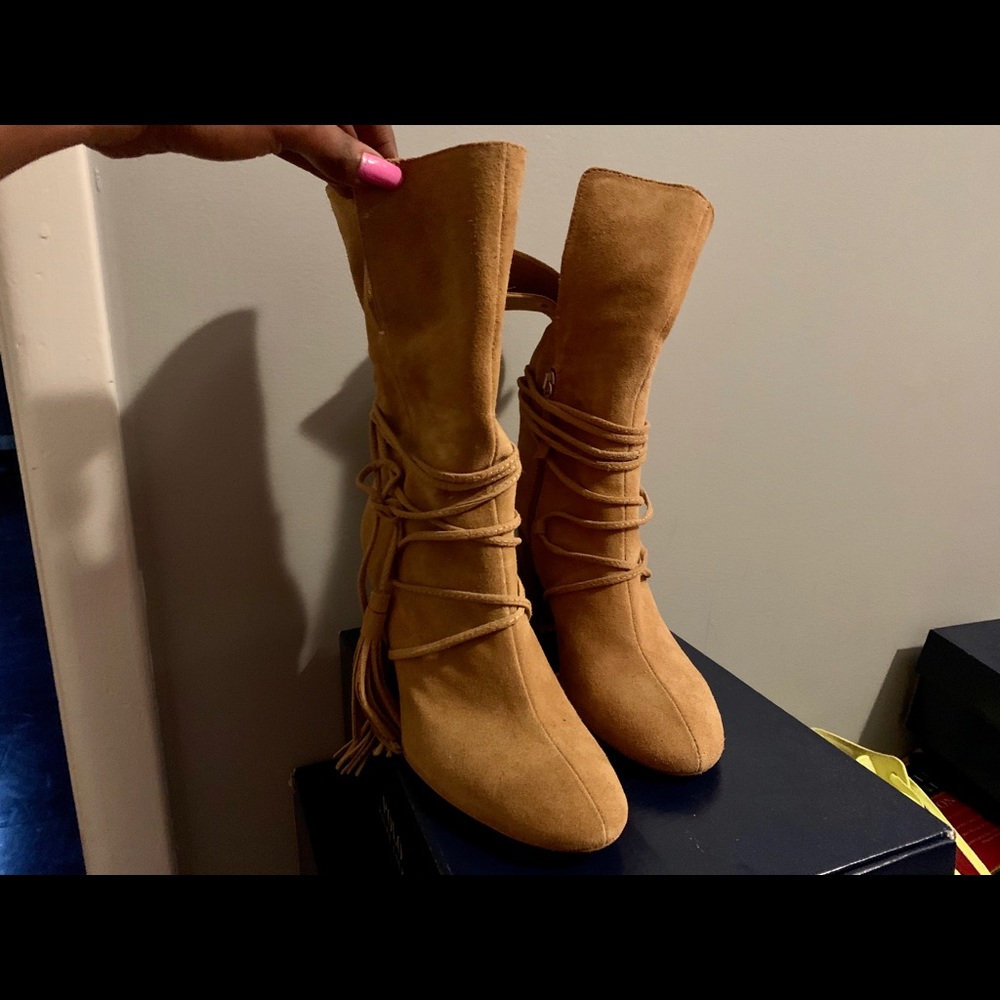 Zara Suede Boots - Picture 2 of 3